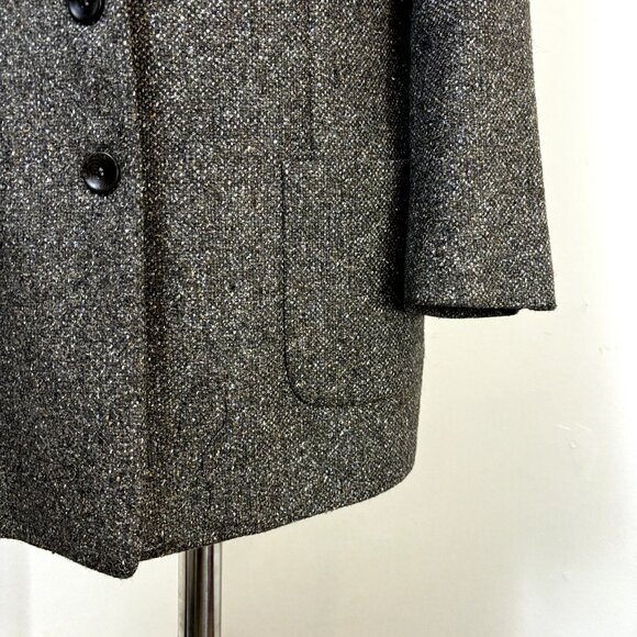 Zanella Kara Size 14 Women's Blazer Gray Wool Blend Coat Jacket Made in Italy - Picture 4 of 11